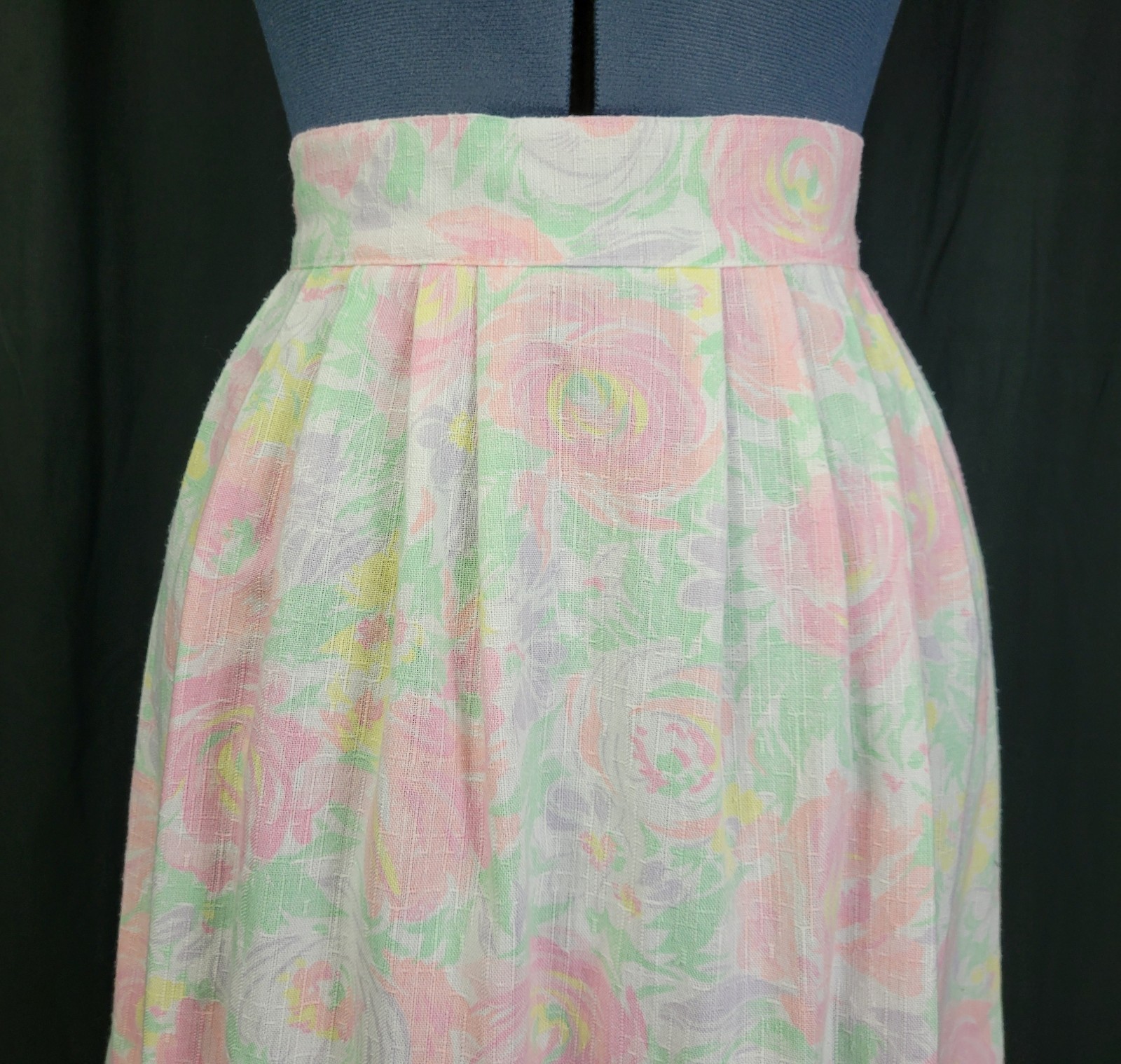Vintage Chelsea Station Pastel Floral Skirt Size 9