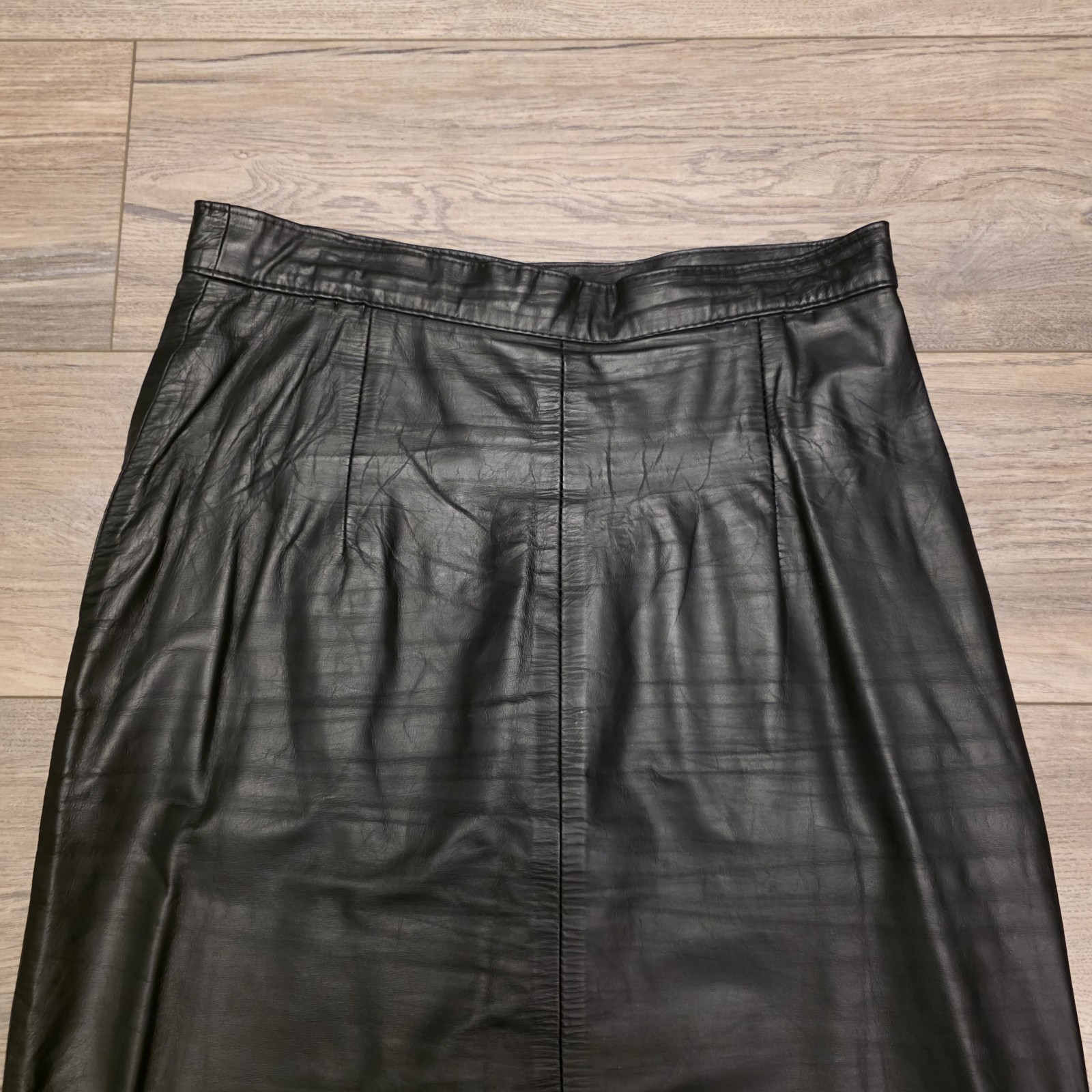 Vtg Skirt 80-90s Geuine Leather G-III Leather Fashions Size 12