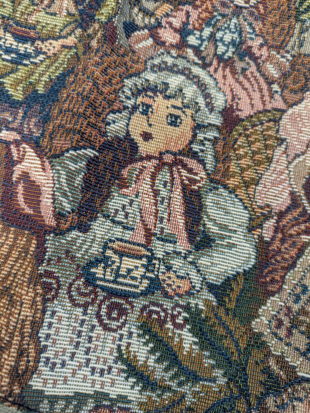 Vintage Nadia Embroidered CHILDREN Tapestry Women’s LG Grandmacore Vest NEW V2