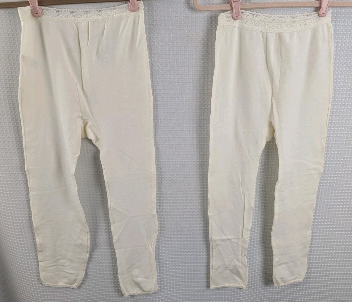 Vtg TWO pr. Jolie Grande Womans Long Johns Long Underwear Size 5-7 NWOT USA Made