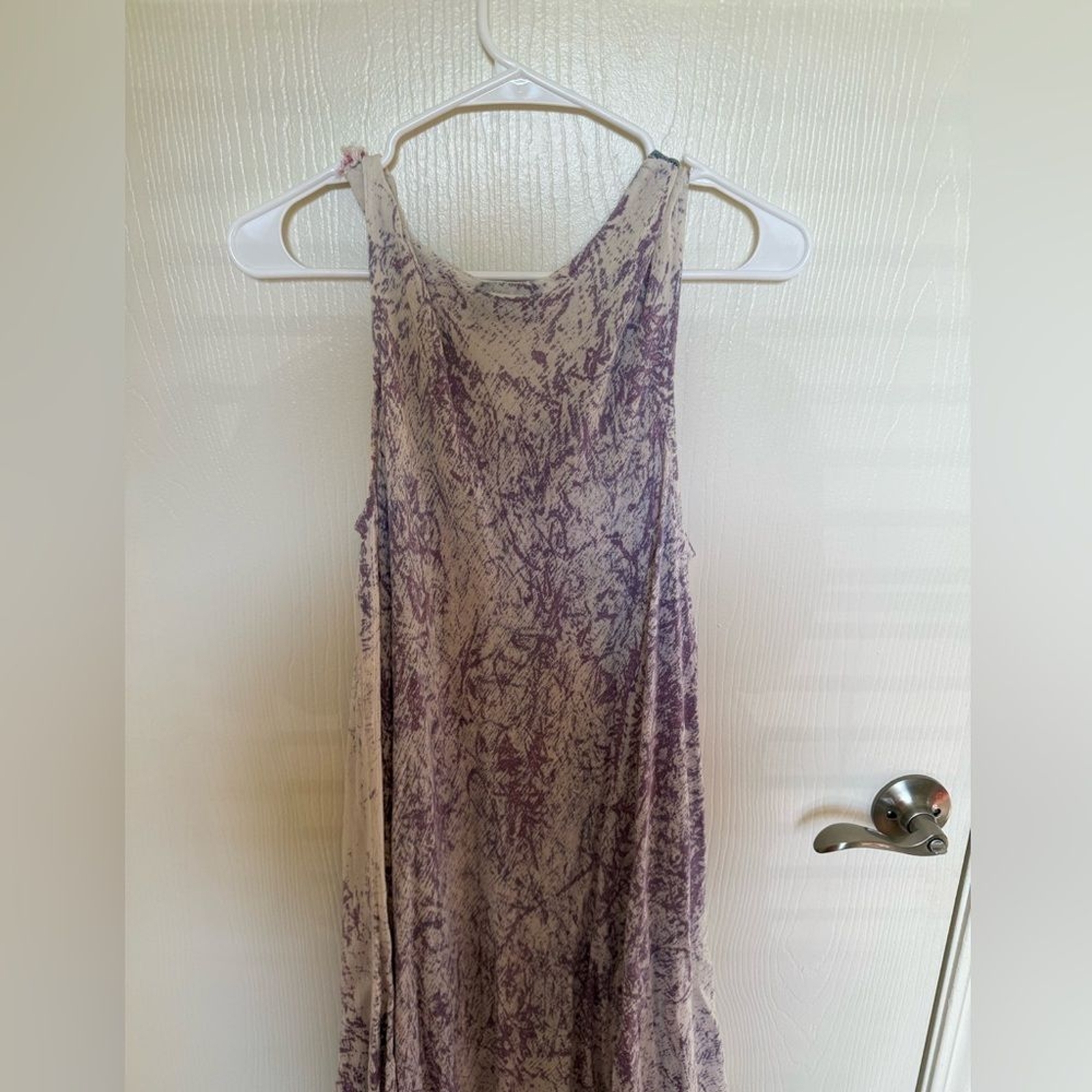 India Boutique Vintage Y2K Art to Wear Peace Sign Asymmetrical Midi Dress Large