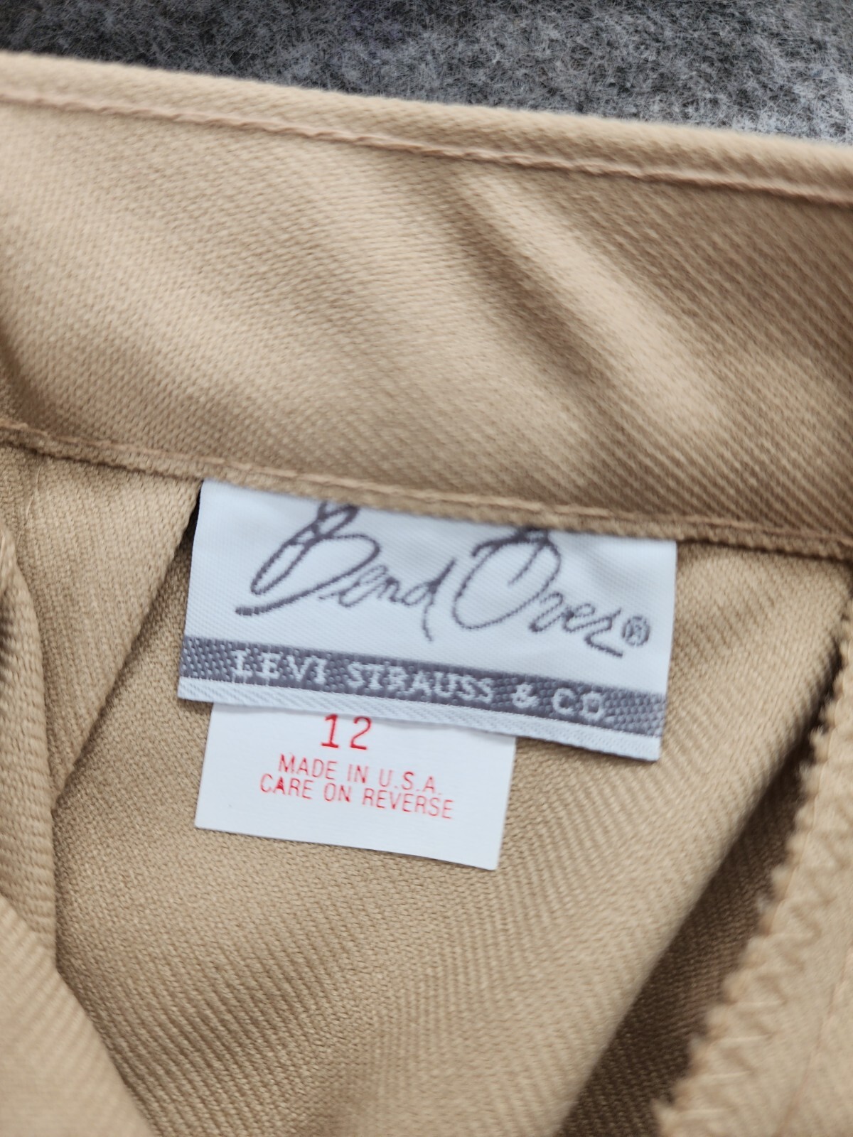 Vintage Bend Over Levi’s Pants Womens 12 Beige