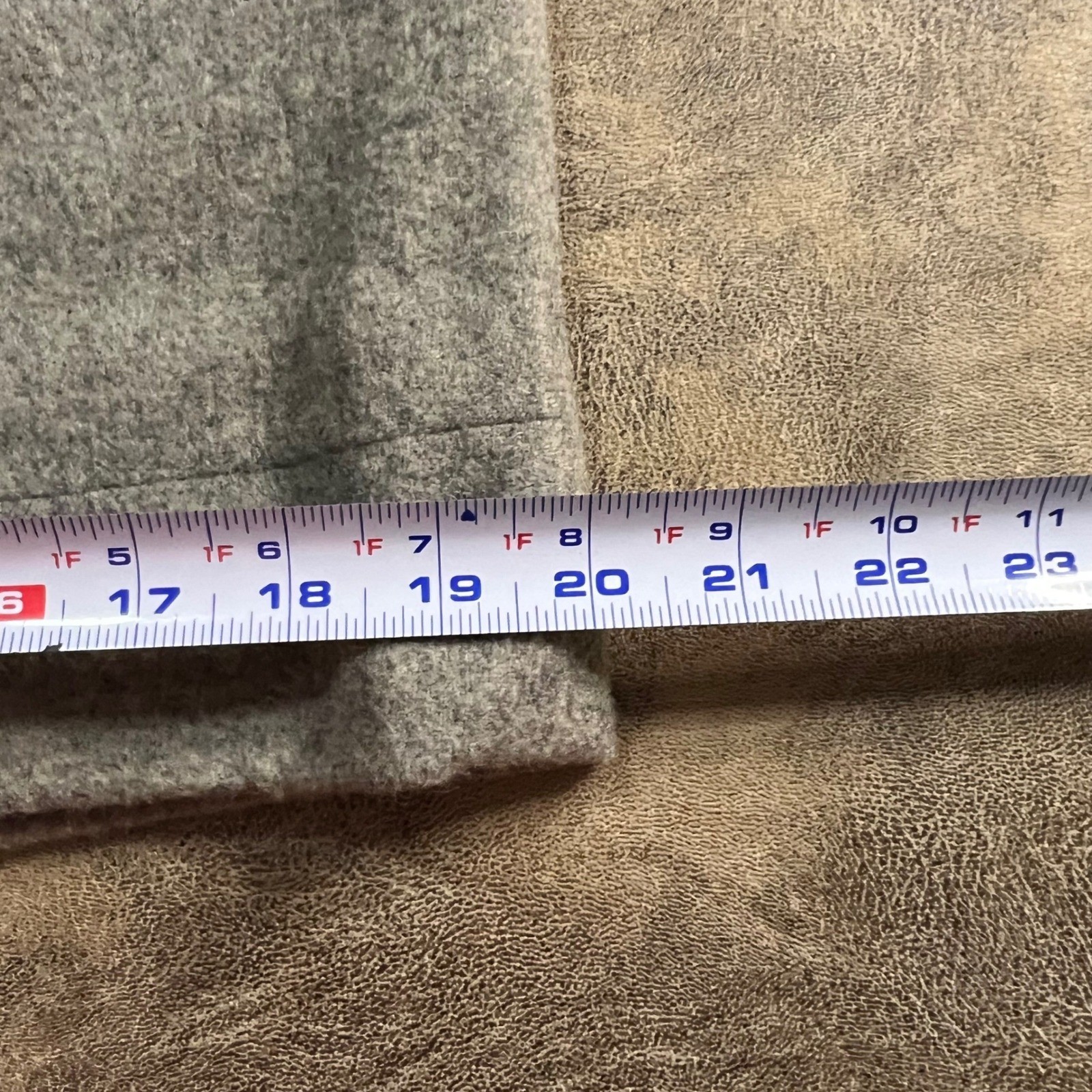 Sid Harris Wool Camel Hair Skirt Womens 26″ Waist Grey True Vintage Midi