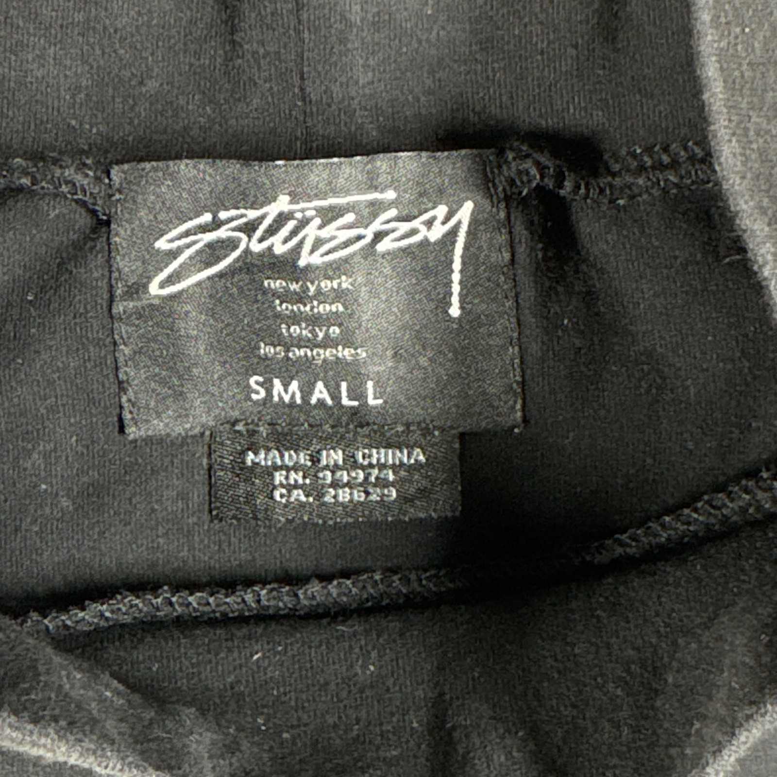Vintage Stussy Women Black Mock Neck Sleeveless Logo Graphic Tank Top Small