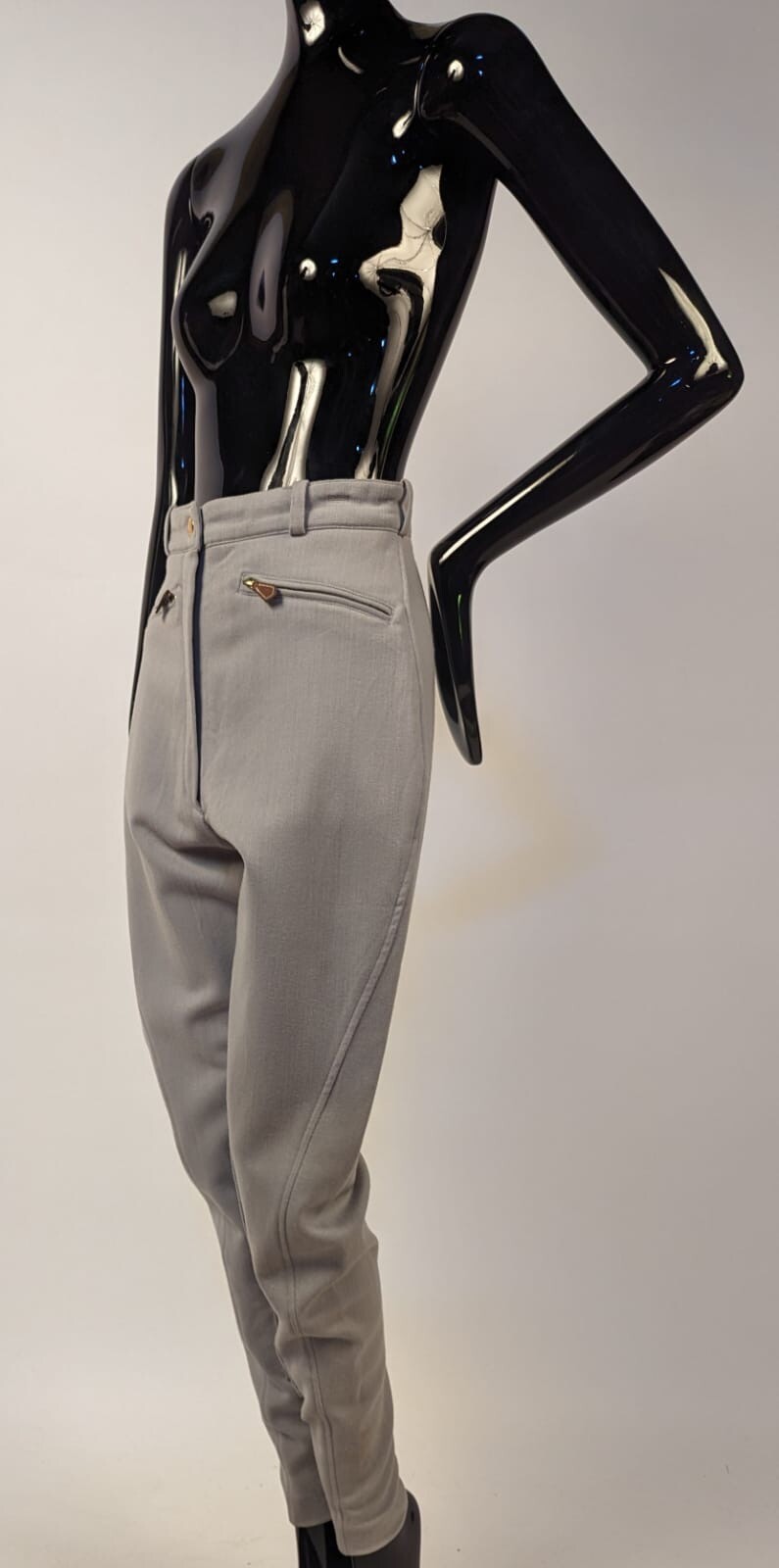 VINTAGE DOVE GREY HERMES – PARIS RIDING PANTS SIZE 36