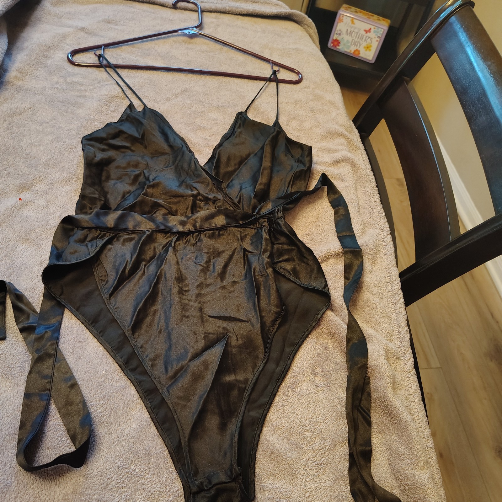 RARE Vintage Gold Label Victoria’s Secret Flutter Teddy 100% Silk Size Medium