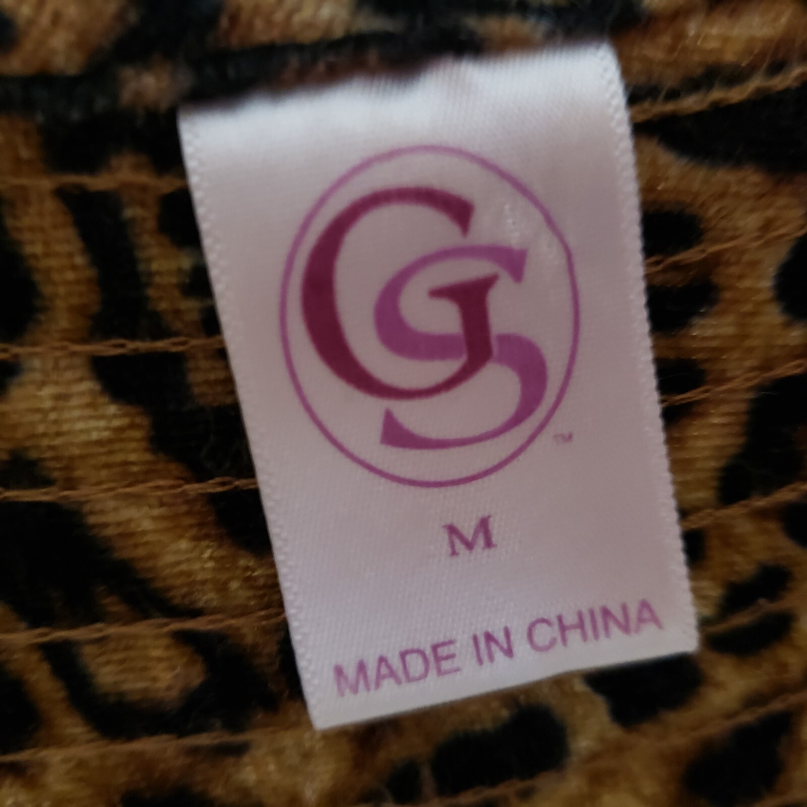 CS Vintage M Robe Cheetah Snap Brown Black Animal Print Pockets Glam Classic Mod