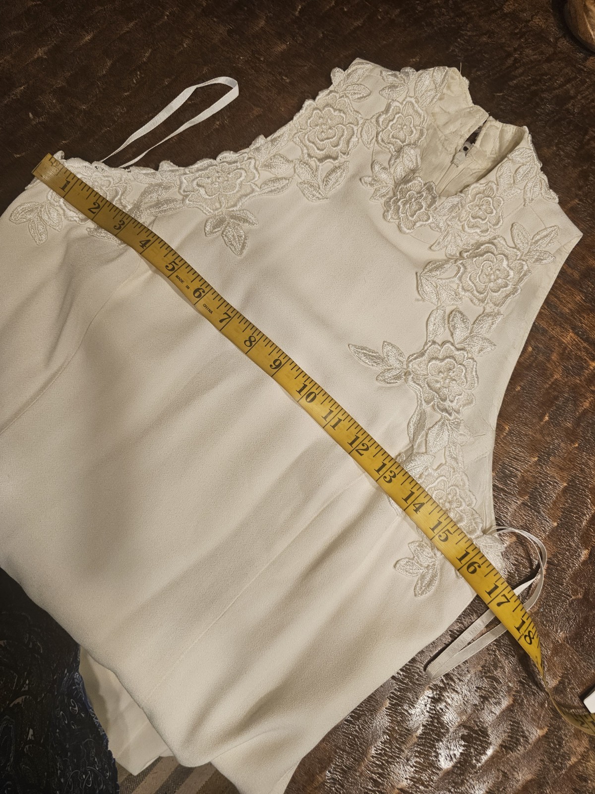 Vintage Off White Creme Lace Scott Mcclintock Long Gown Dress 8