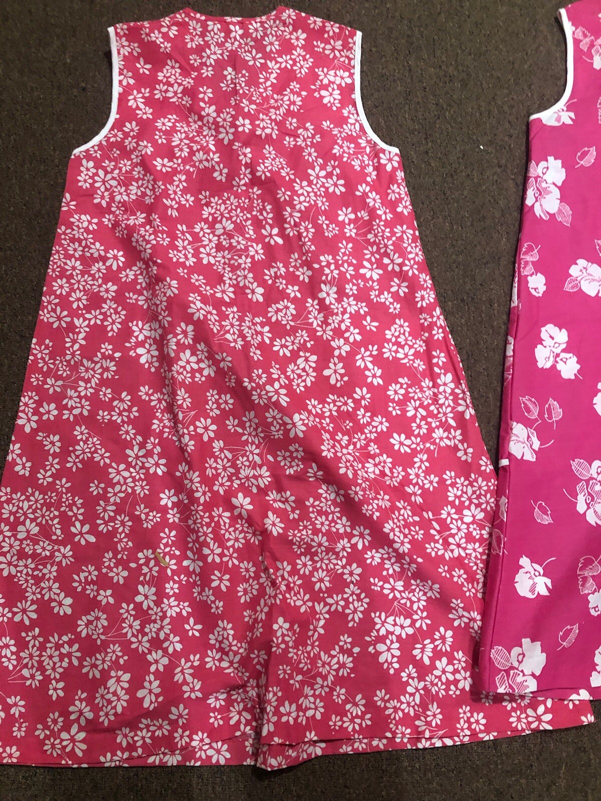 Vintage 1960’s Flower Power Moo Moo Dress Lot Of 2 Made By KOMAR