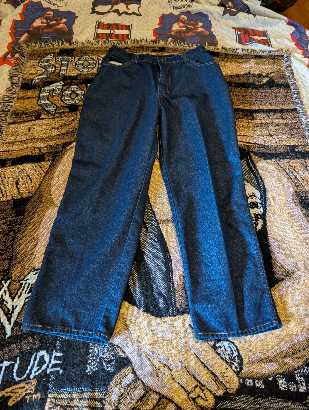 Vintage 80s Sears Roebuck Jeans Womens Denim Blue Pants sz 18 30×28