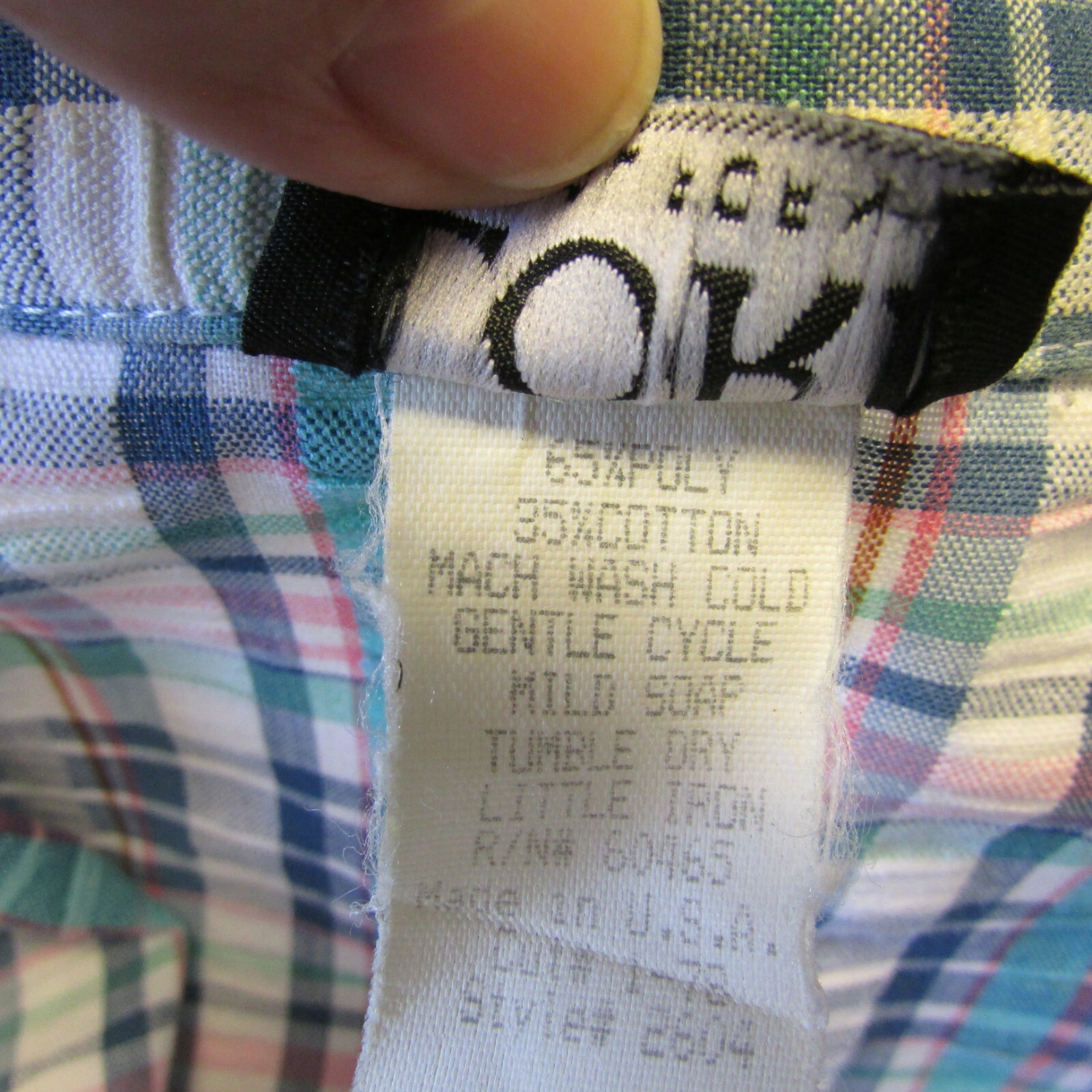 Vintage Blue Plaid Seersucker Jacket Blazer Size 14 Coastal Pockets Open Front