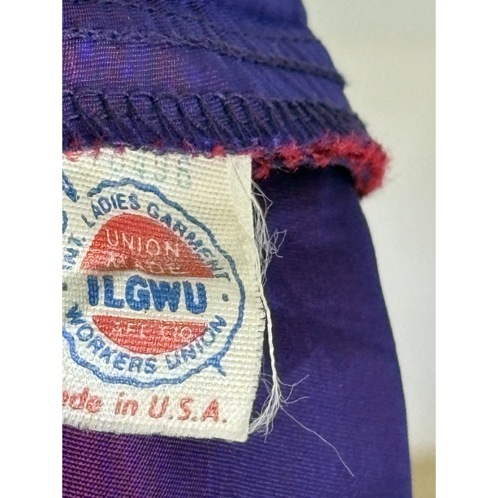 Vintage 80s Alfred Angelo Midi Dress Puff Slv Iridescent Purple Taffeta Prom S