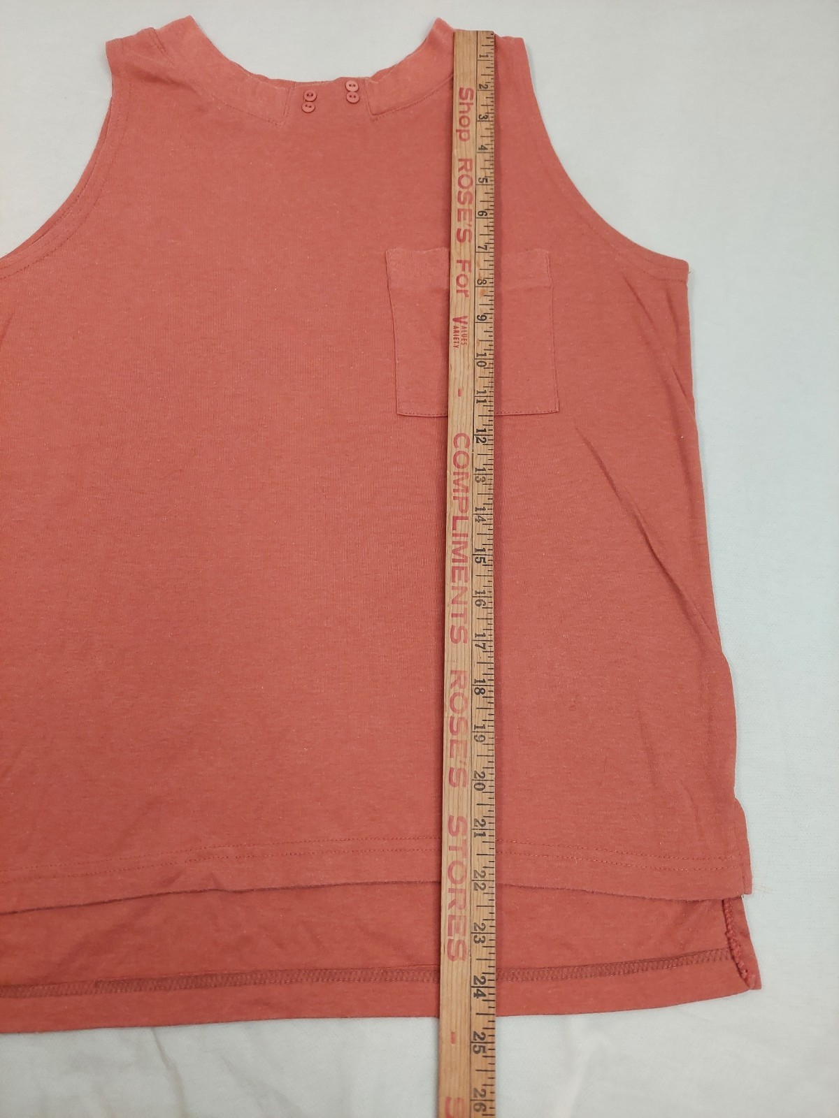 Vintage Orange Tank Top Women Summer Sleeveless Minimalist Normcore Casual Y2K L