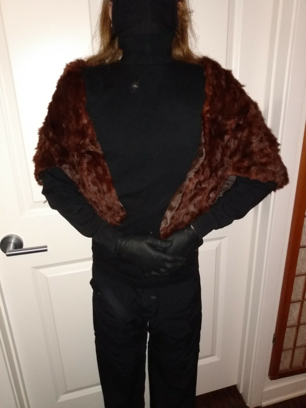 Vintage Fur Stole Wrap Mink or Chinchilla perhaps.