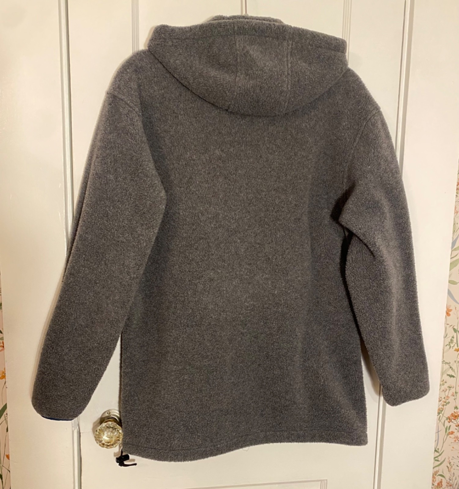 VTG L.L. Bean Fleece Jacket Women’s Med/Large Gray Full Zip Freeport Maine YKK