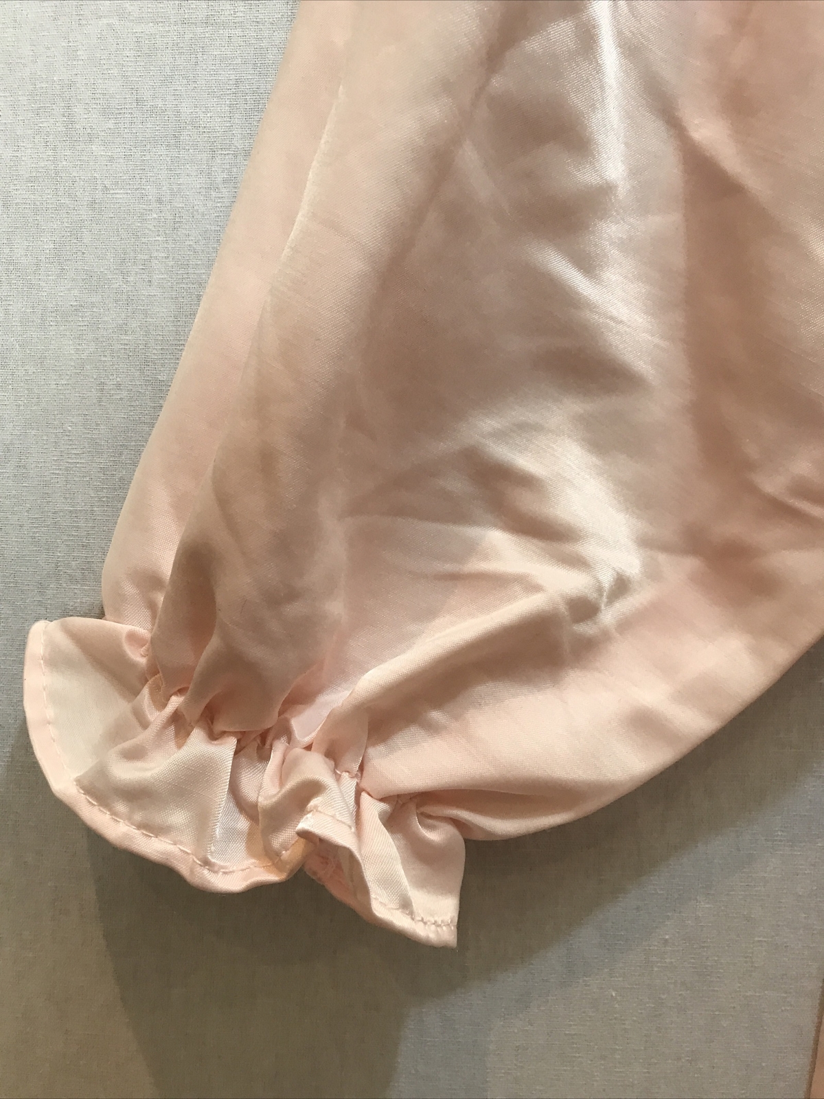 Vintage 70’s Long nightgown Medium by Spotlight Soft Pink White Embroidered