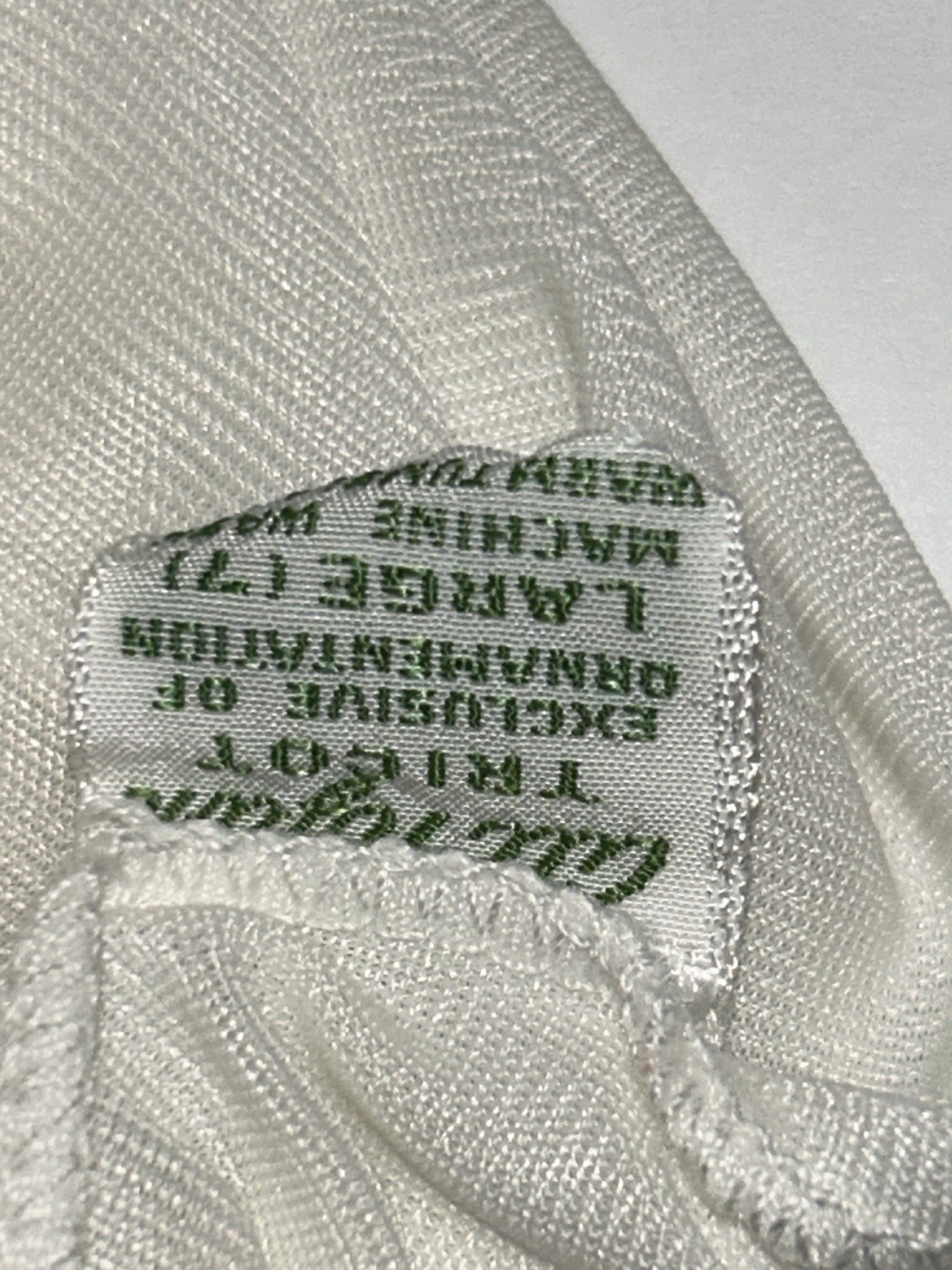 Vintage Greenco Maid Ivory Nylon Tricot Maxi Half Slip Lace Trim Slit LARGE USA