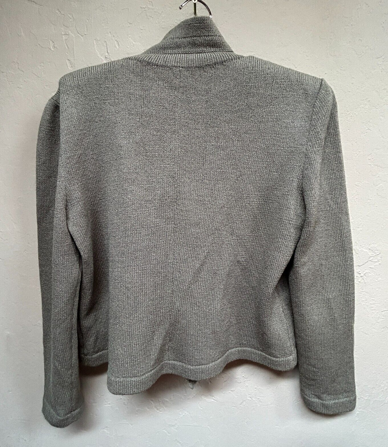 Vintage Don Sayres for Wellmore Double Breasted Knit Cardigan Sweater 8 Brown