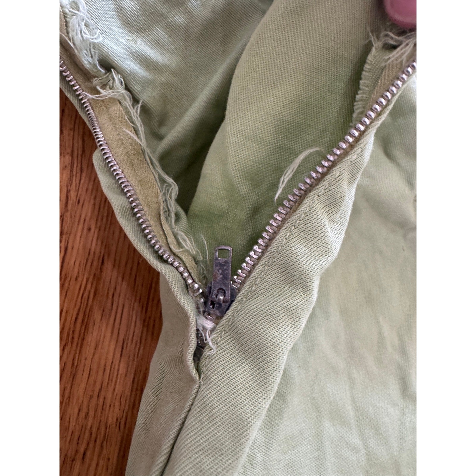 VTG 50s 60s Sage Mint Green High Waisted Cotton Twill Shorts AS IS⁠ S