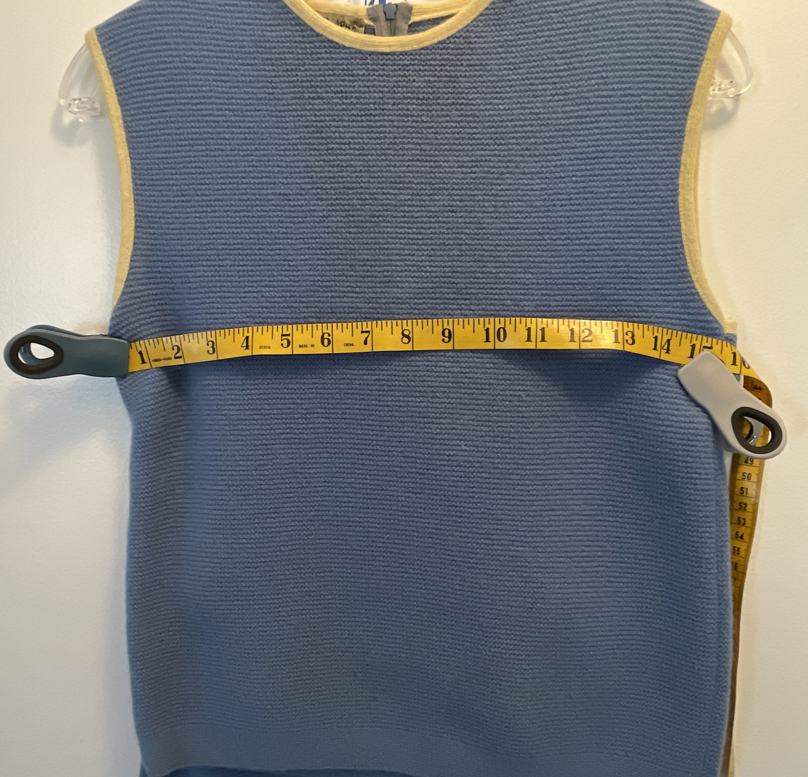 Vintage 1950s LOFTIES Baby Blue Sweater Top& Skirt SET Mid Century Retro Fashion
