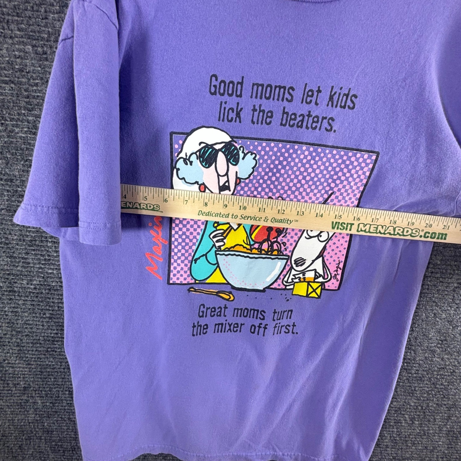 Maxine Graphic T-Shirt Womens XL Purple Excellent Vintage 90s Humor Tee
