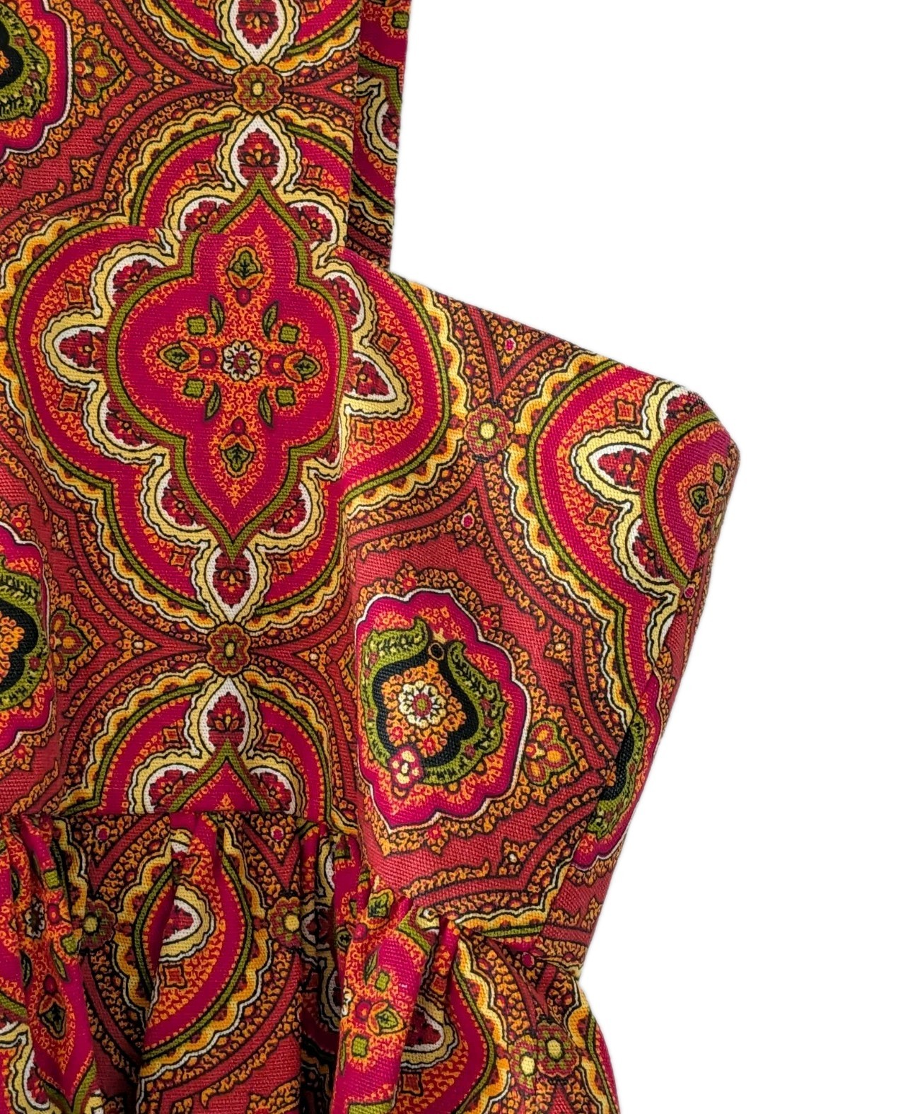 Vintage 1970s With Original Label „Handmade By Linda” Pinafore Long Dress