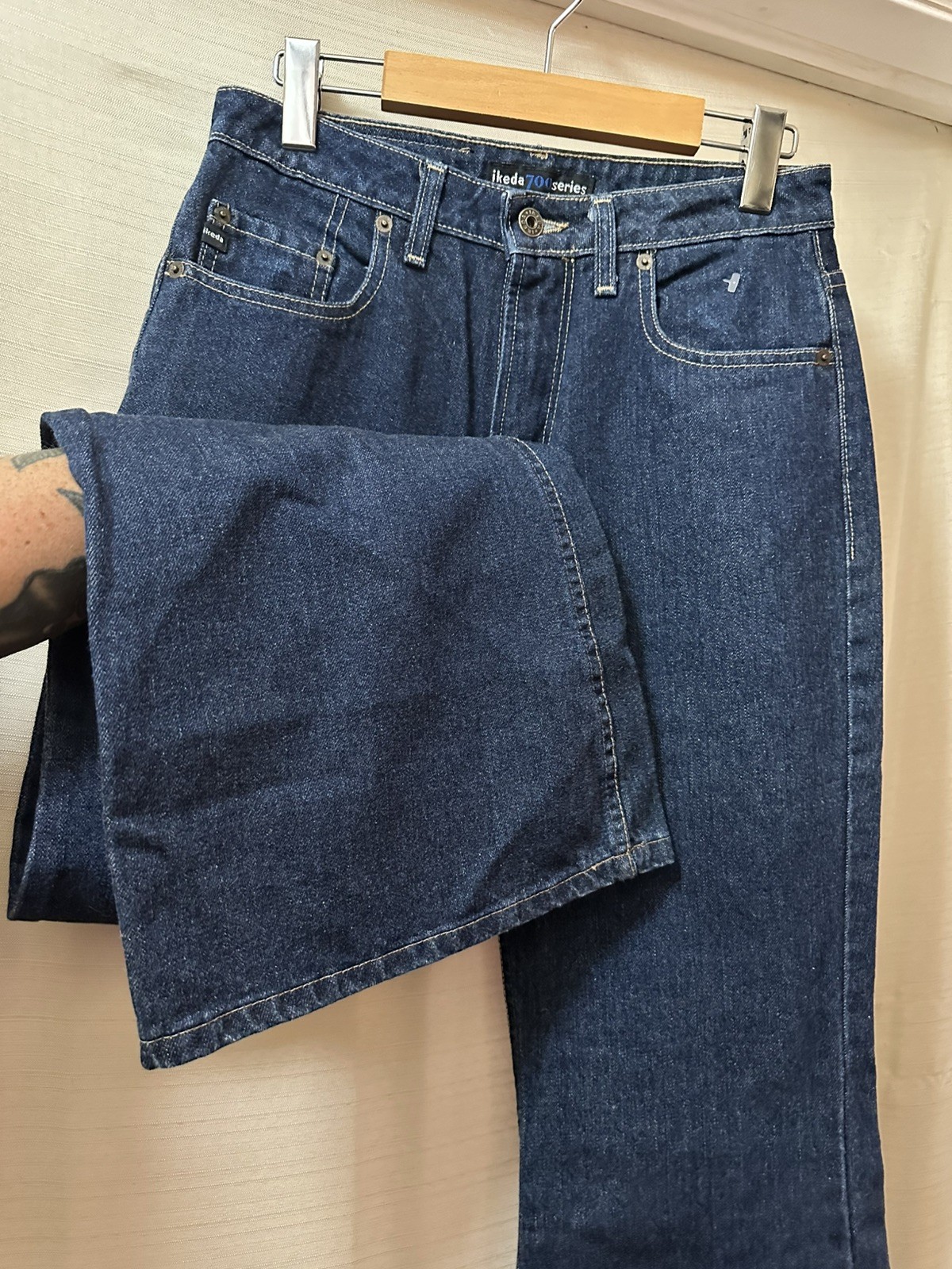 Ikeda 700 Series Foxy Bell Bottom Jeans Deadstock NWT Y2K Women’s Size 27