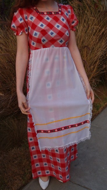 Vintage 70s DOLL LOLITA GOOD GIRL DRESS WICKEDLY SEXY S