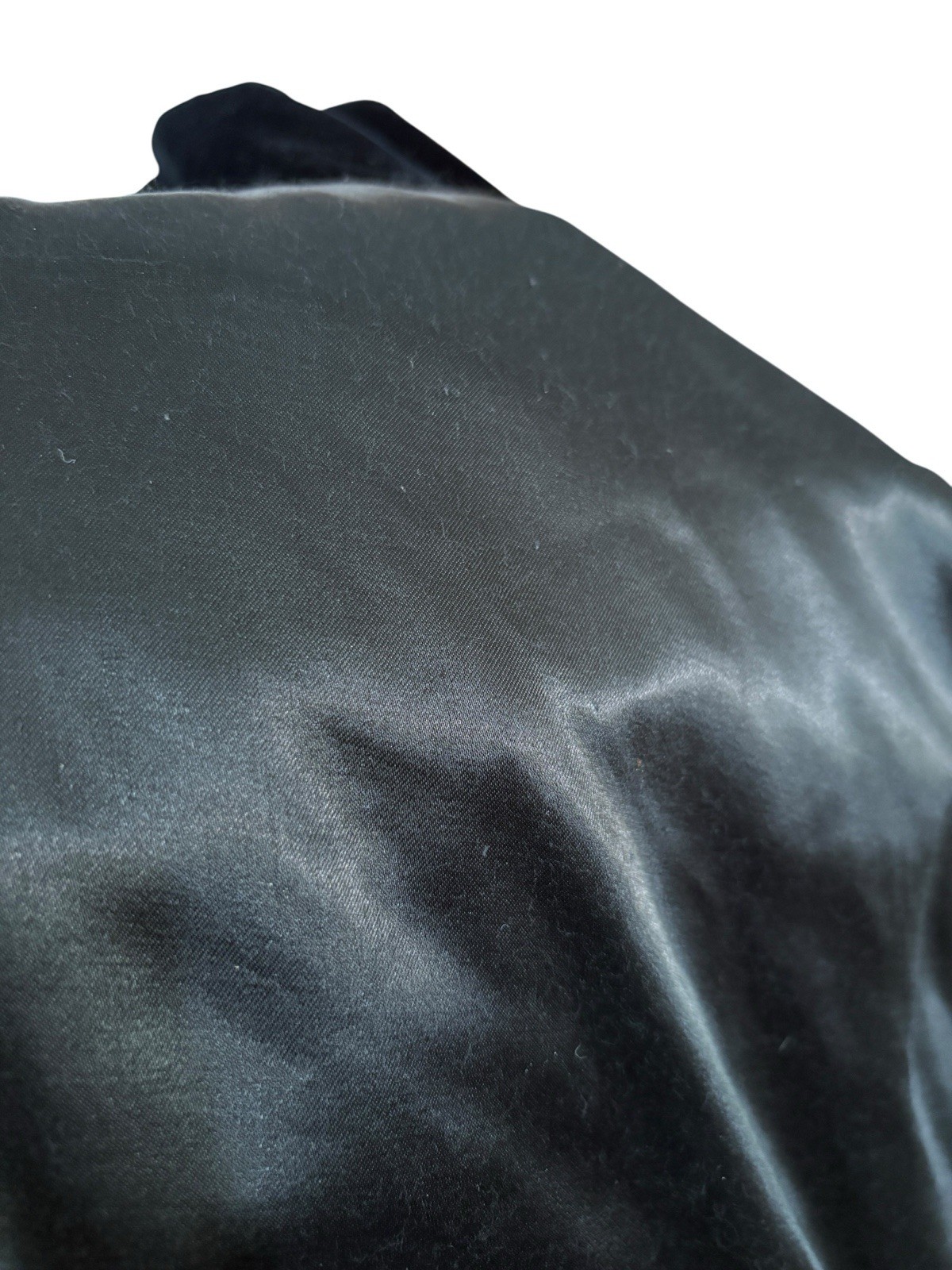 Vtg 90s LA Glo Black Velvet & Satin Halter Slip Maxi Gown Dress Sz 7 Glam Goth
