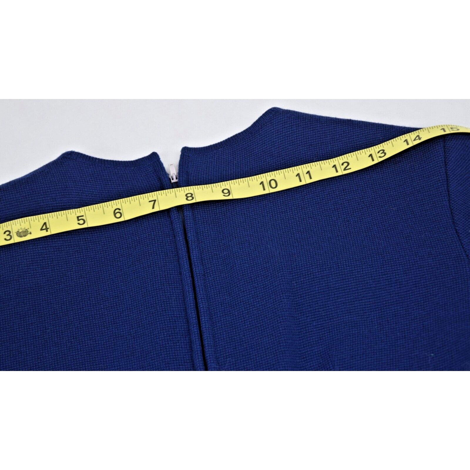 Vintage Skirt Top Set St Andrews Size S/M 60s Blue Multicolor Pleats Thick Wool