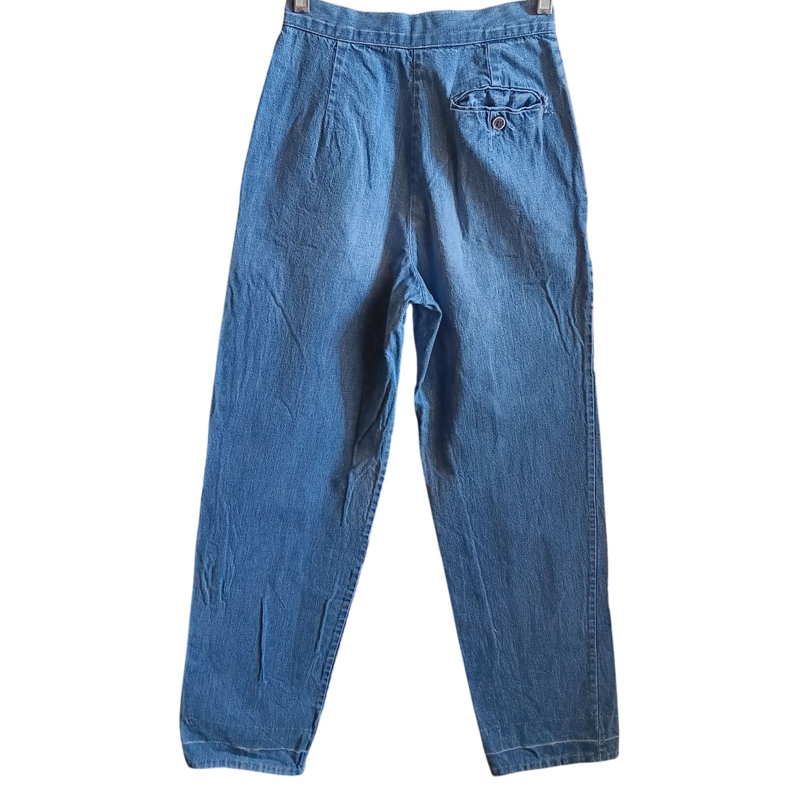 24×31 5 True Vintage Jeans 70’s High-Waisted Pleated Denim Faded Distress Boho