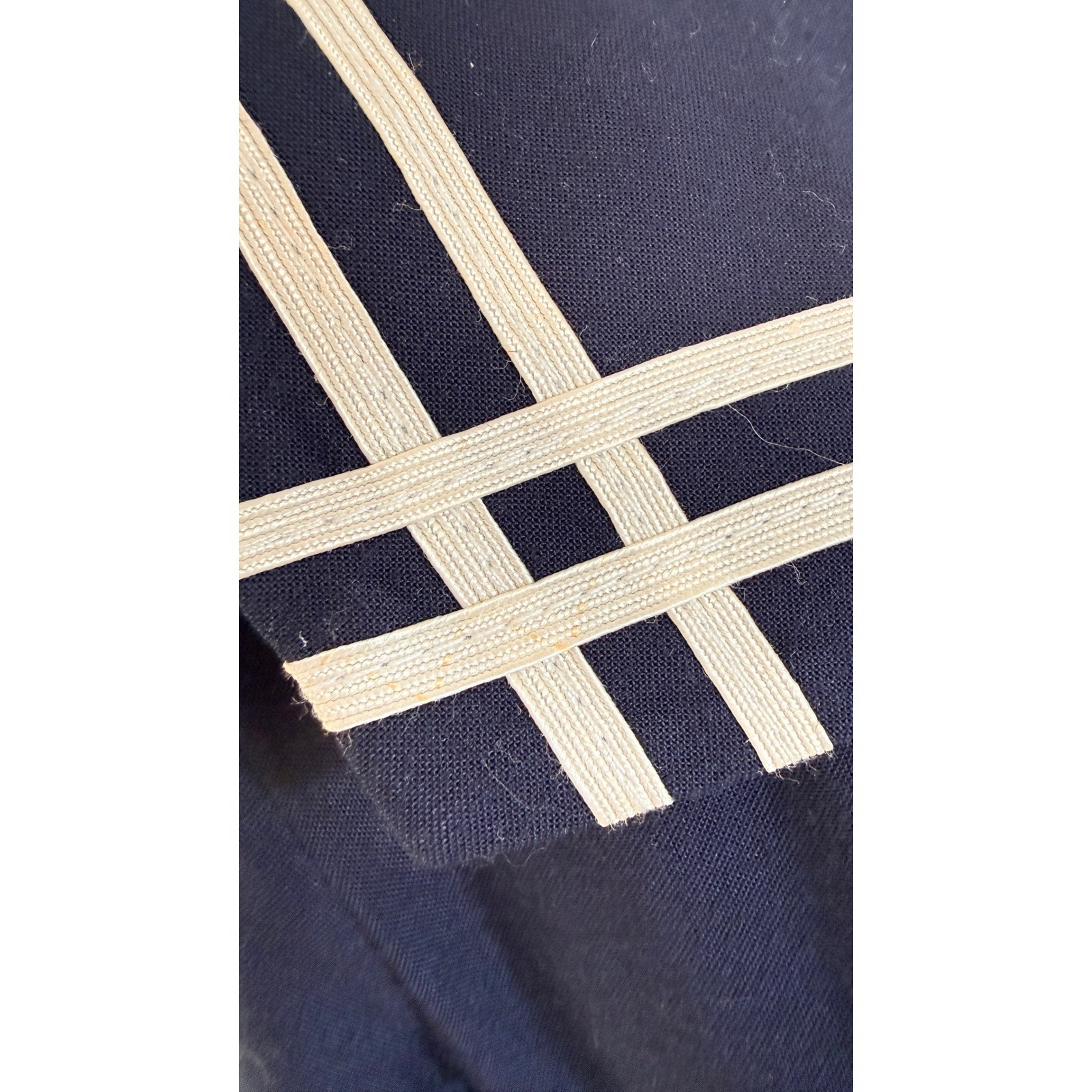 Navy Blue Sailor VTG Dress Crest Buttons 8P Nautical Rockabilly 80s does 40s