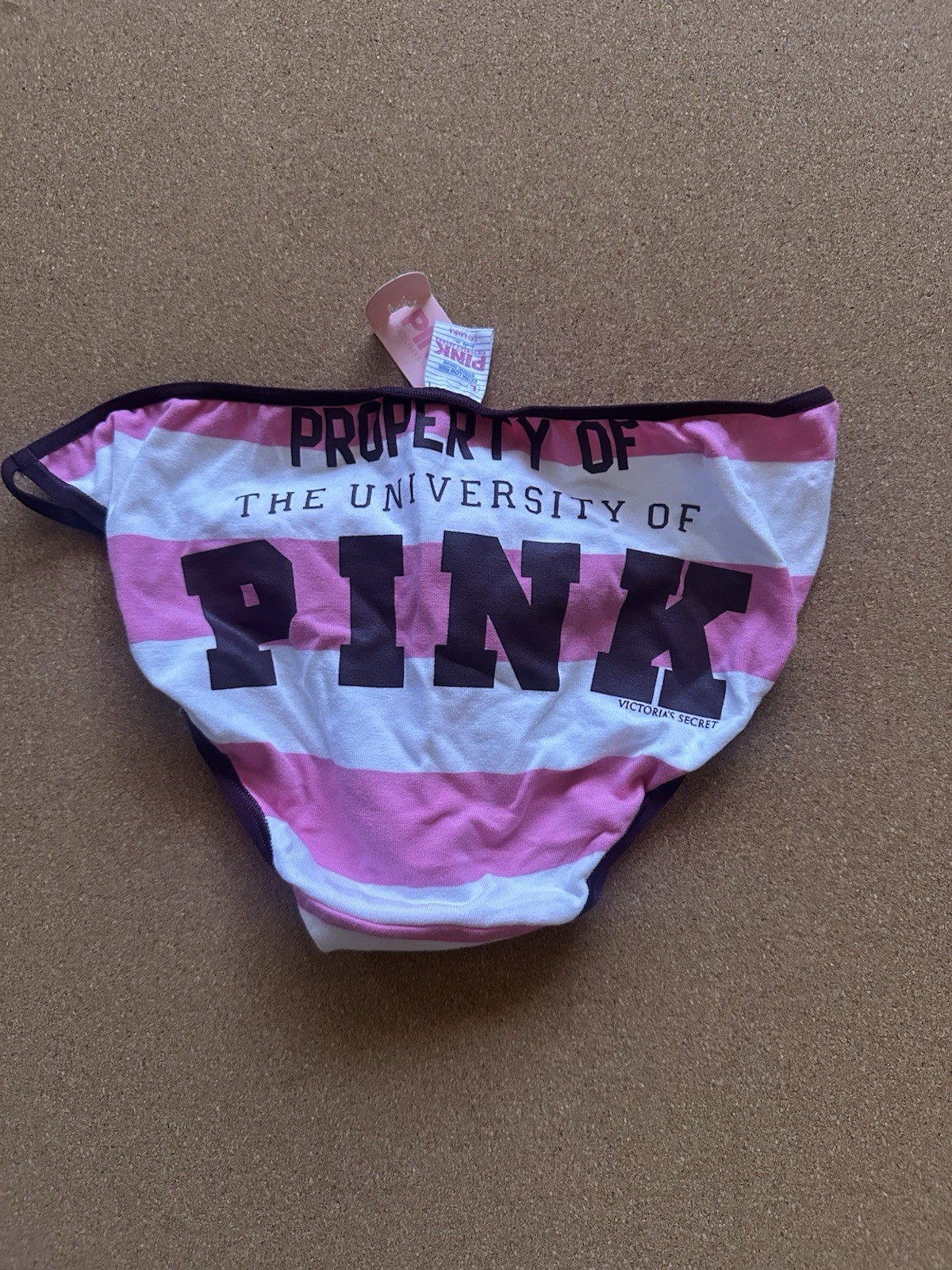 Vintage Victoria’s Secret PINK University Bikini Panty Large Y2K Rare Brand New