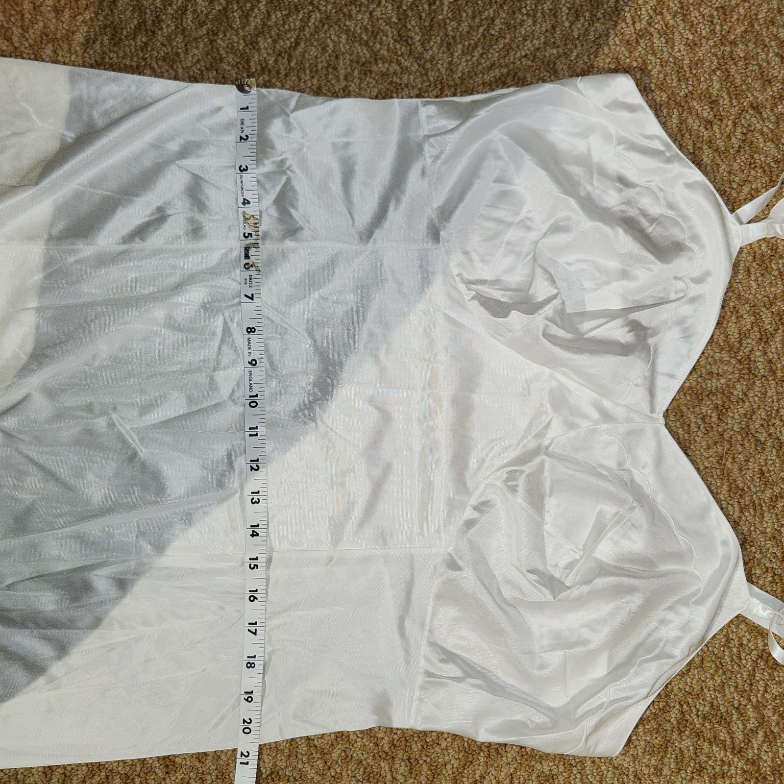 Vintage Sears XL-XXL White Slip Nightie Lingerie Busty Sizes 44 CuteUndergarment