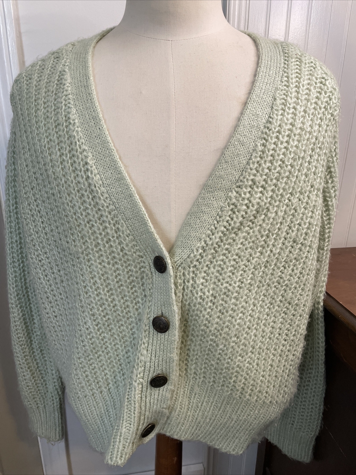 Vintage DB Sport By David Benjamin Cardigan Sweater Acryllic Made in Taiwan ROC