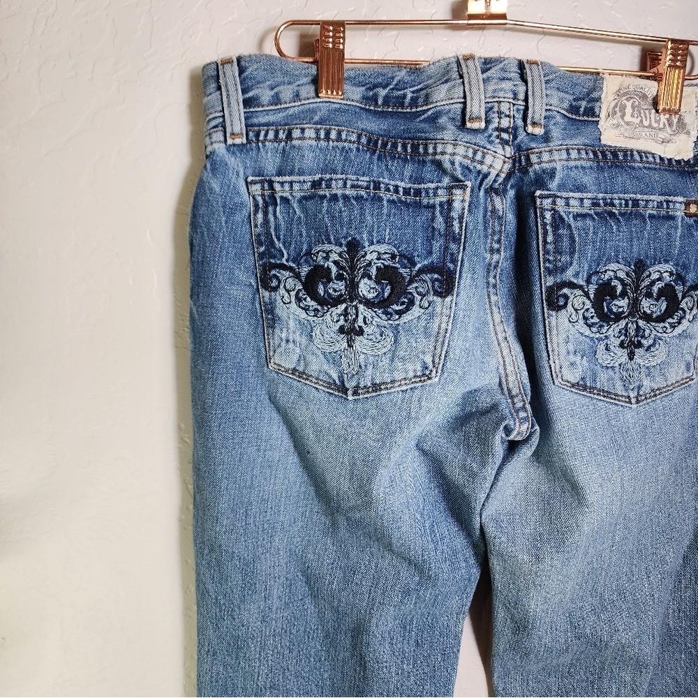 Vintage Lucky Brand Fleur Dream Bohemian Bootcut Jeans Size 6/28