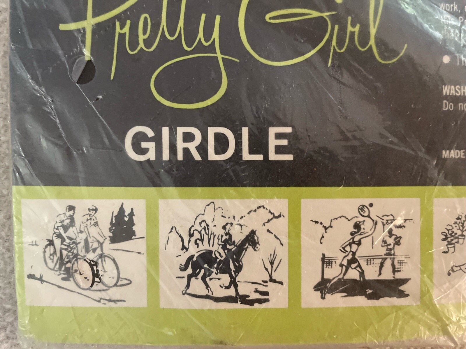 Vintage ‘Pretty Girl’ S-T-R-E-C-H Girl’ with Garters Waist Sizes 24 to 30 USA