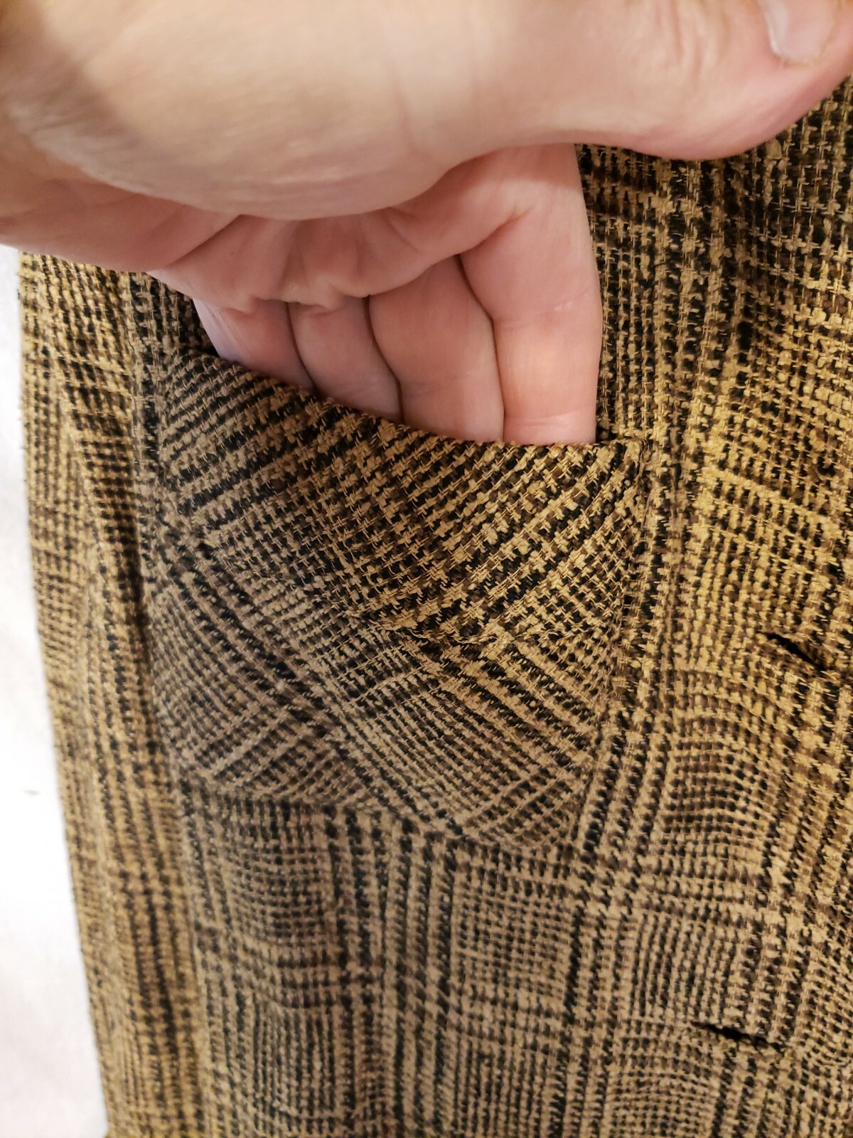 1960s Suit Dress Set / Davidow Brown Tweed Button Up Blazer and Skirt -No Size
