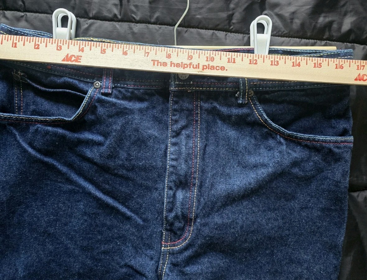 Union Gap Wide Flare Leg Jeans Multicolor Stitching Pocket and Side Seams