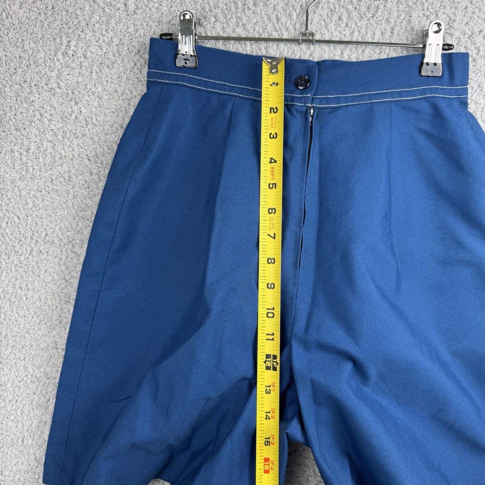 Vintage 60s Women’s Scooter Skort Shorts Blue Pockets Size 12