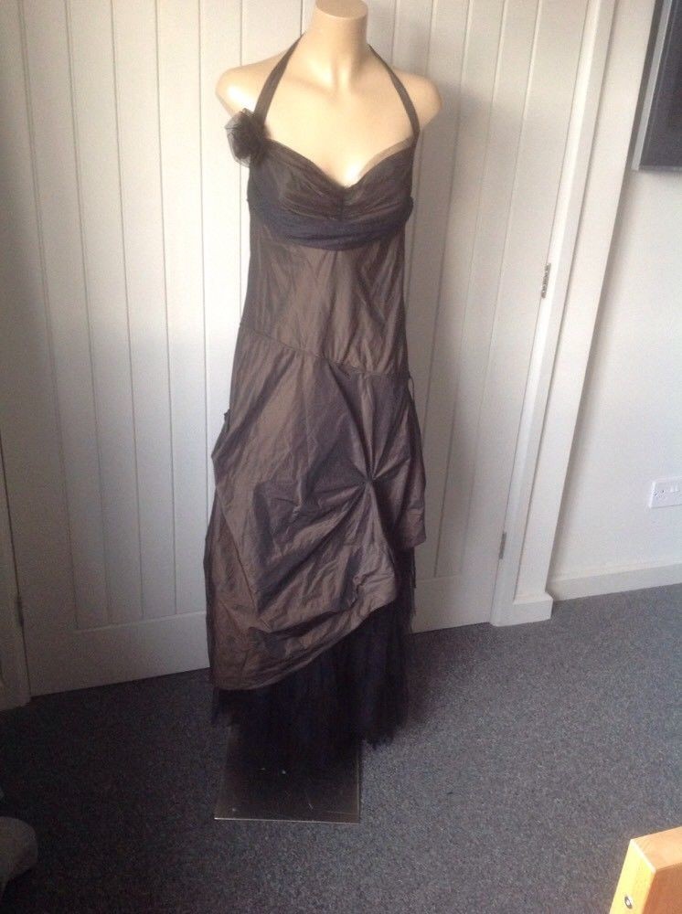 Vintage IN Love Carling goth steampunk victorian hitch skirt dress size T2 M