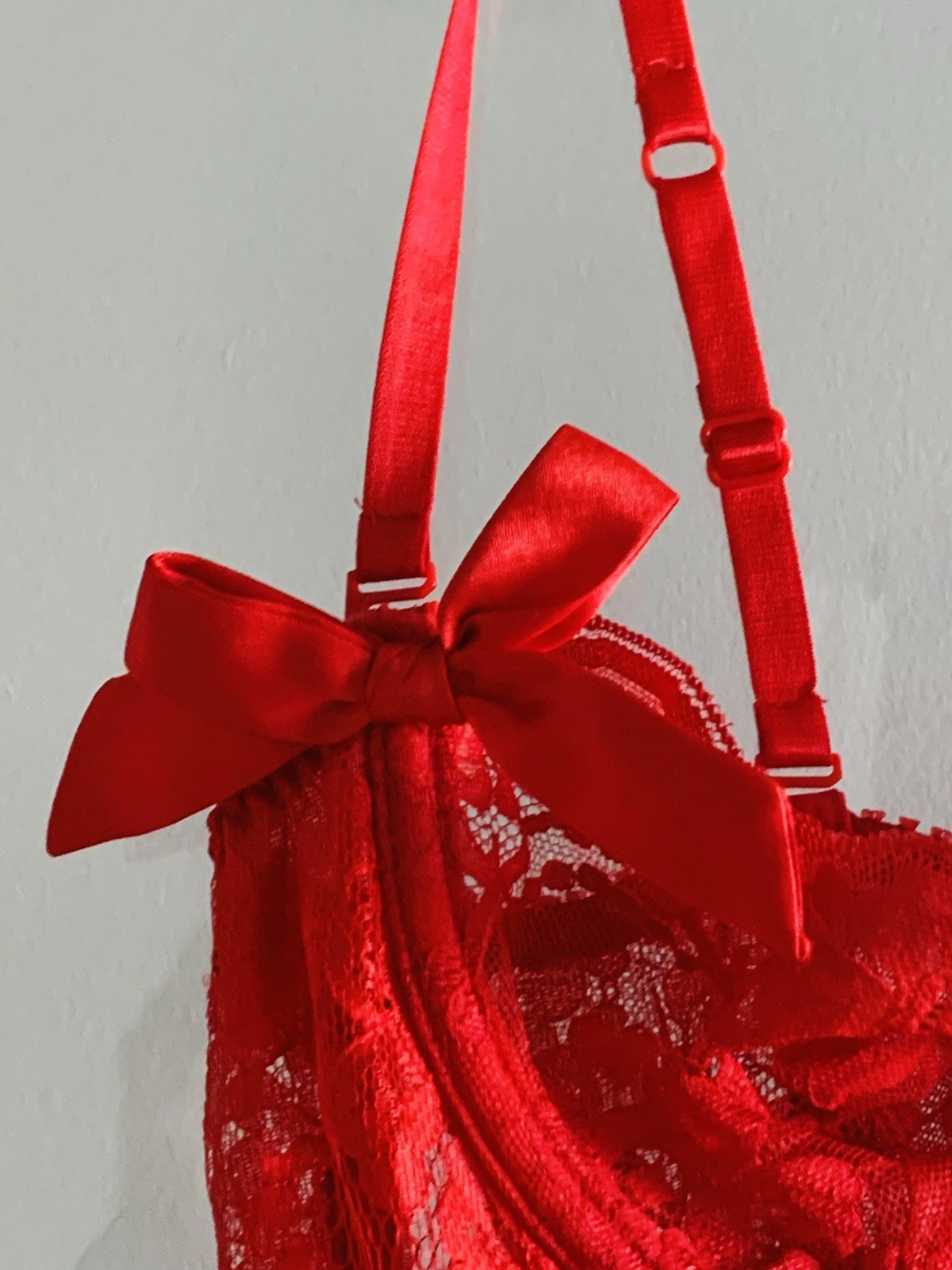 Vintage Y2K Victoria’s Secret Gold Label Red Sexy Bustier Corset Set 34B Small
