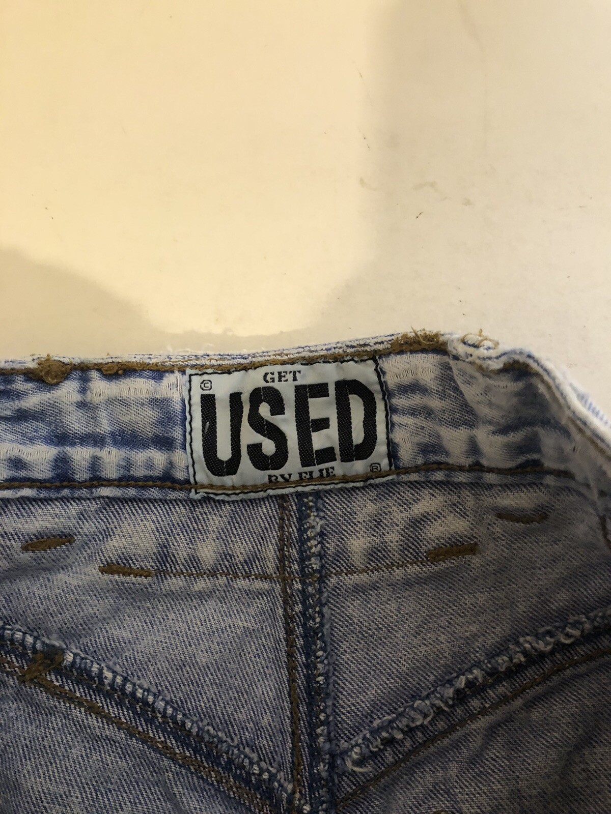 Vtg Get Used By Elie Jeans High Waist Tapered Leg 90s Hip Hop 28 26” Waist Flaw