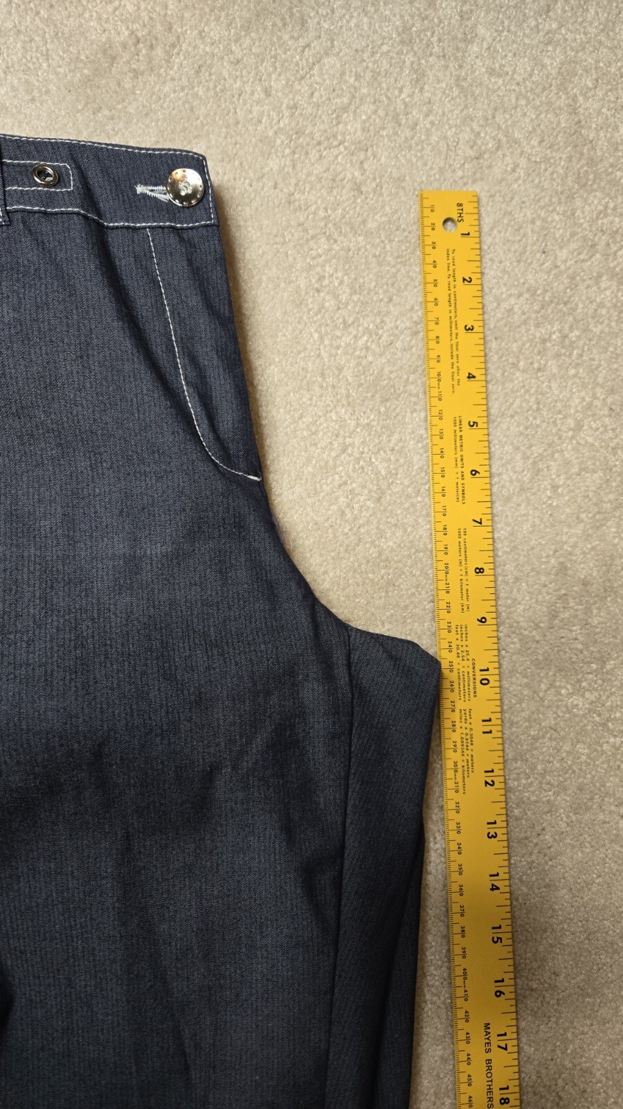 TanJay Womens 8P Pants and 6P Jacket 80s Denim Suit Jean Elastic Waist Short Slv