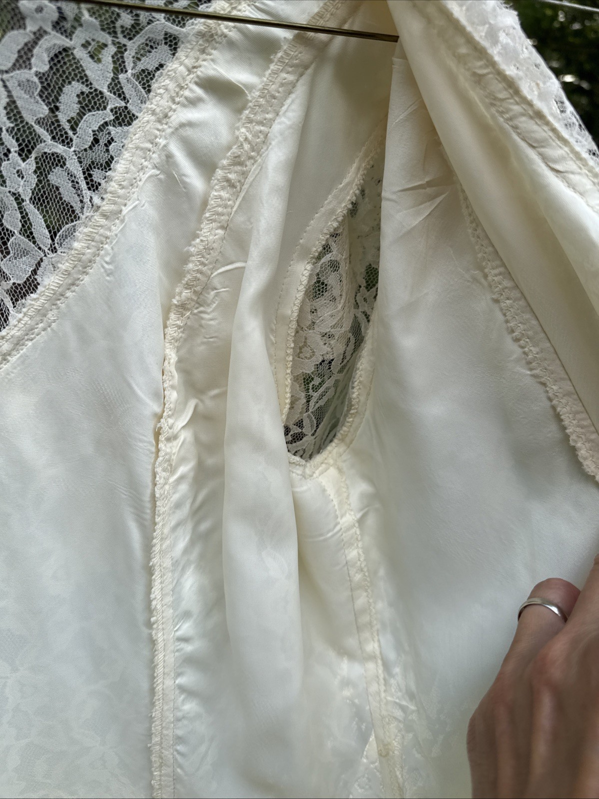 Vintage CANDI JONES California Lace Edwardian Victorian Boho Wedding Dress