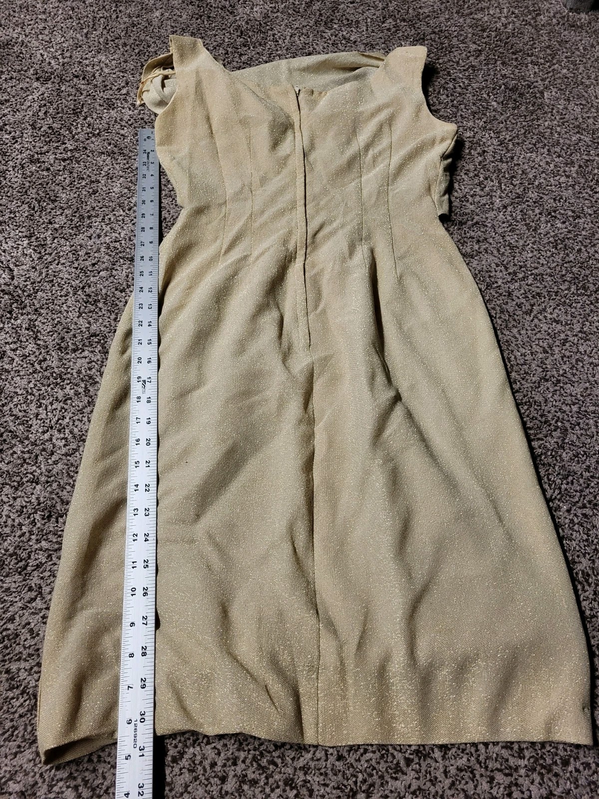 Ferman O’Grady Vintage Beige Sparkle Dress *flawed*