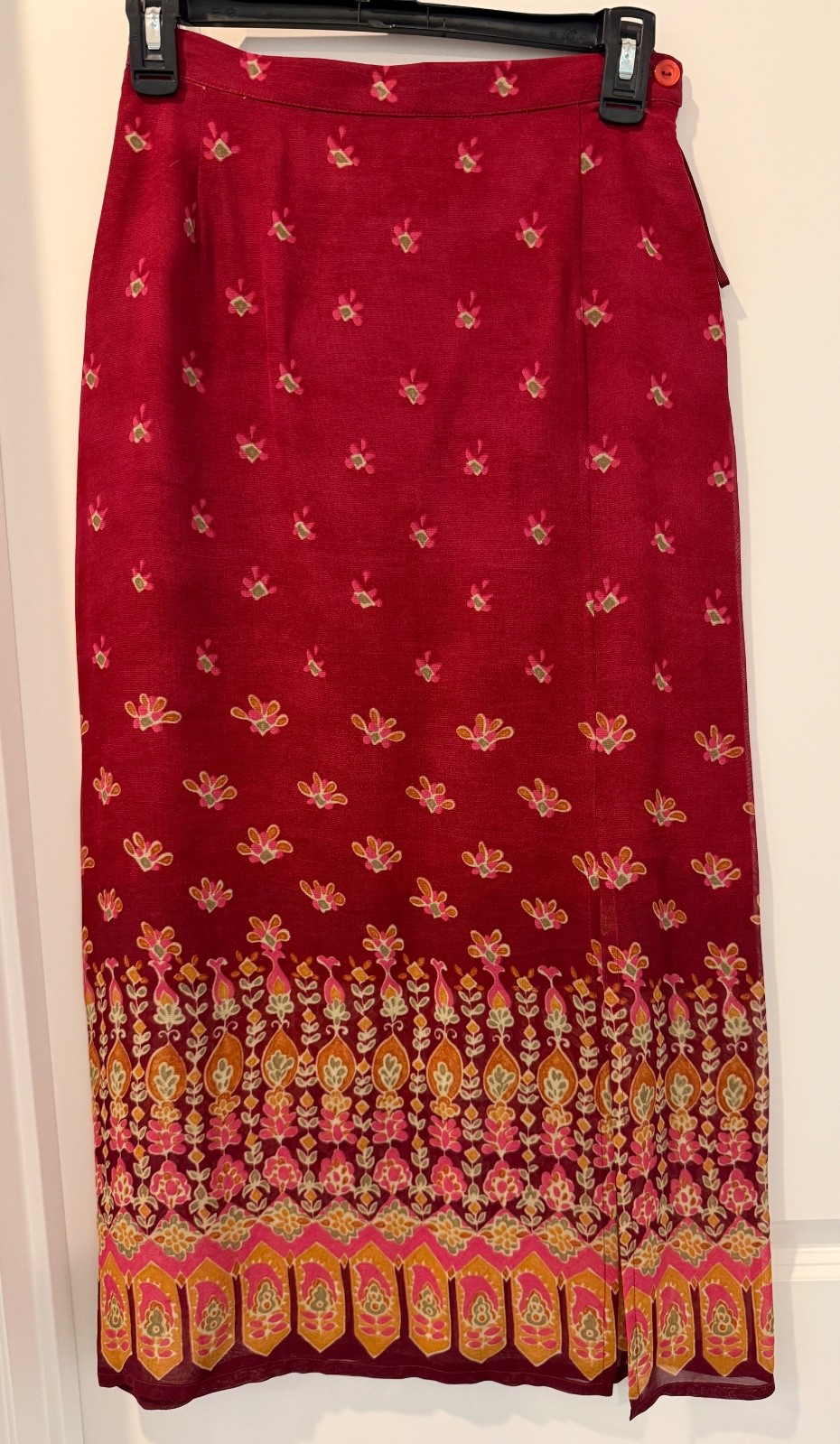 Vtg 90s Petite Sophisticate Rayon Skirt NWT Deadstock Petite Minimalist 1990s