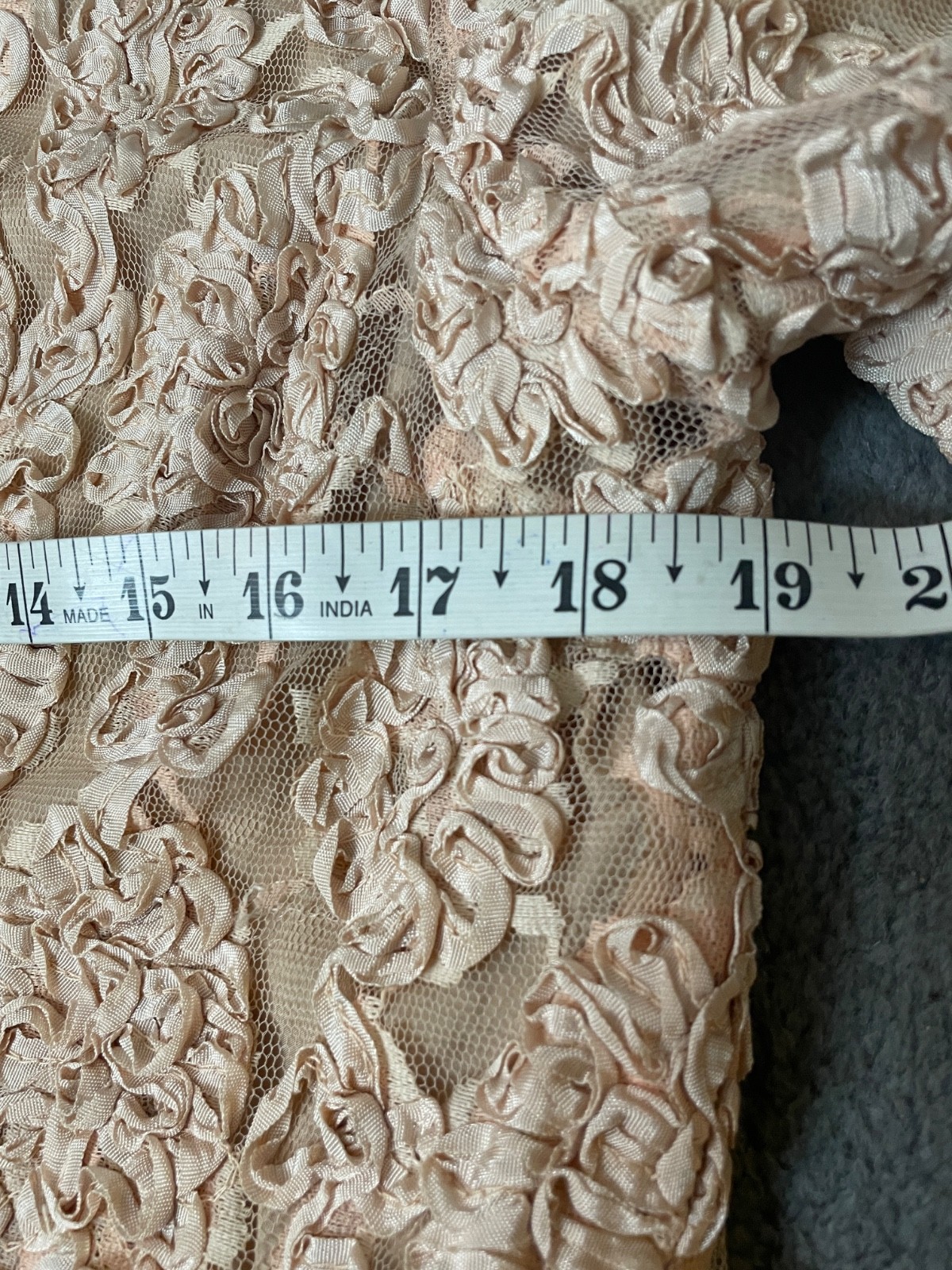 Vintage 50s Leonards Lace Jacket Top Set Small Pink Ribbon Pearl Embroidery VTG
