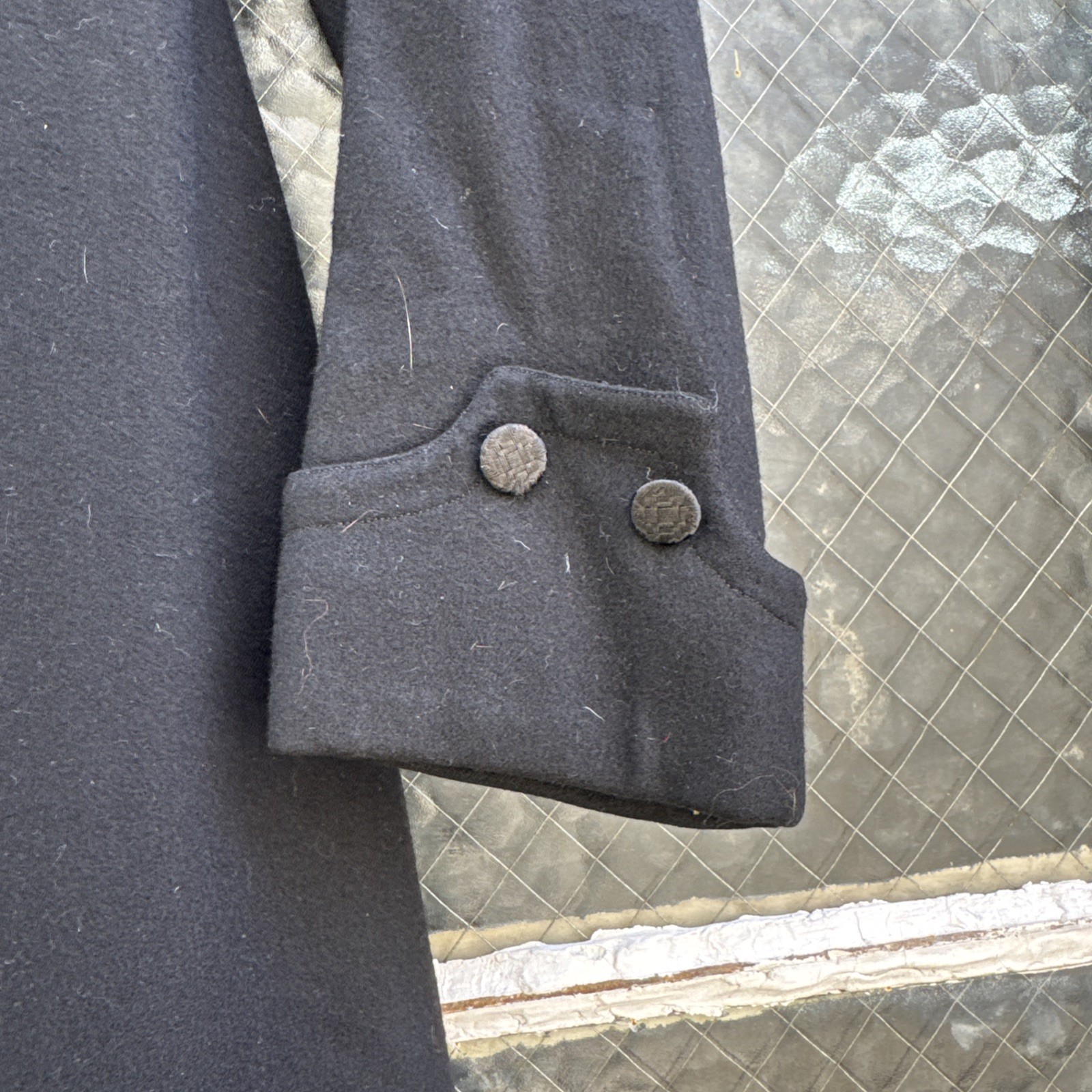 Antique Edwardian Coat Black Wool Riding Dress Jacket Victorian Vintage