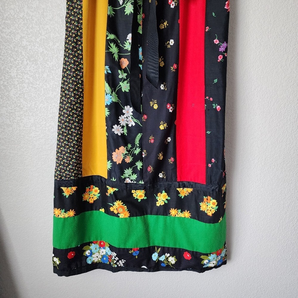 MR. HANK x VINTAGE Cottagecore patchwork 70’s floral maxi skirt moody floral